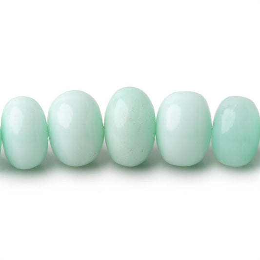 7-11mm Pale Chrysoprase Plain Rondelle Beads 18 inch 78 pieces