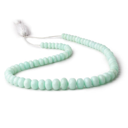 7-11mm Pale Chrysoprase Plain Rondelle Beads 18 inch 78 pieces