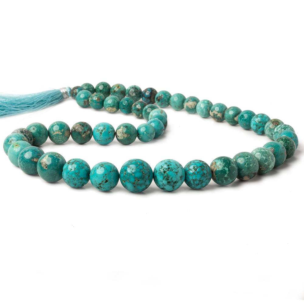 7.5-13mm Turquoise plain rondelle beads 18 inch 85 pieces