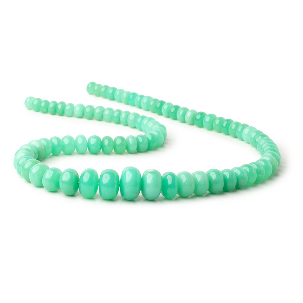 7.5-16mm Chrysoprase Plain Rondelle Beads 20 inch 81 pieces AAA
