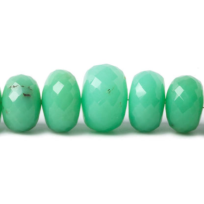 7.5-17mm Chrysoprase Faceted Rondelle Beads 18 inch 64 pieces