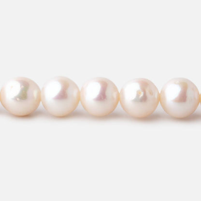 7.5-8.5mm Off White Chinese Akoya Saltwater Pearls 16 inch 53 pieces A