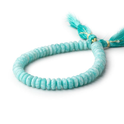 7.5-8mm Amazonite Faceted Rondelle Beads 8 inch 60 pieces