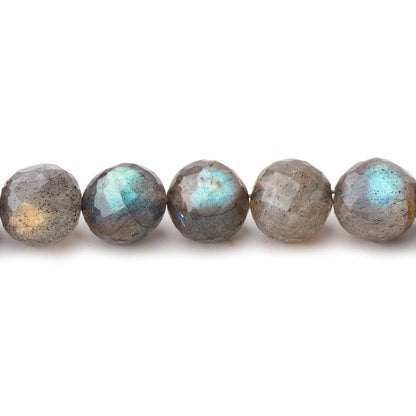 7.5-8mm Labradorite faceted round beads 8 inches 26 pieces