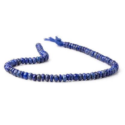 7.5-8mm Lapis Lazuli Faceted Rondelle Beads 15 inch 87 pieces