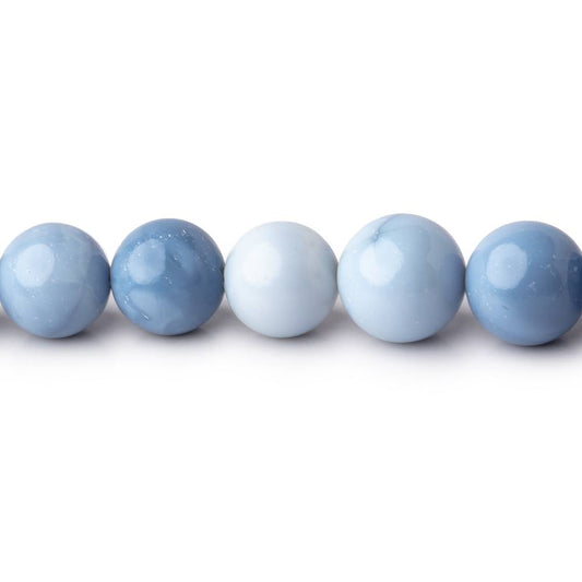 7.5-8mm Owyhee Blue Opal Plain Round Beads 17.5 inch 57 pieces