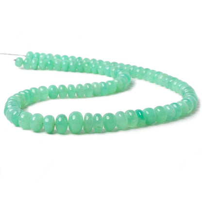 7.5-9mm Chrysoprase plain rondelle beads 20 inch 88 pieces A