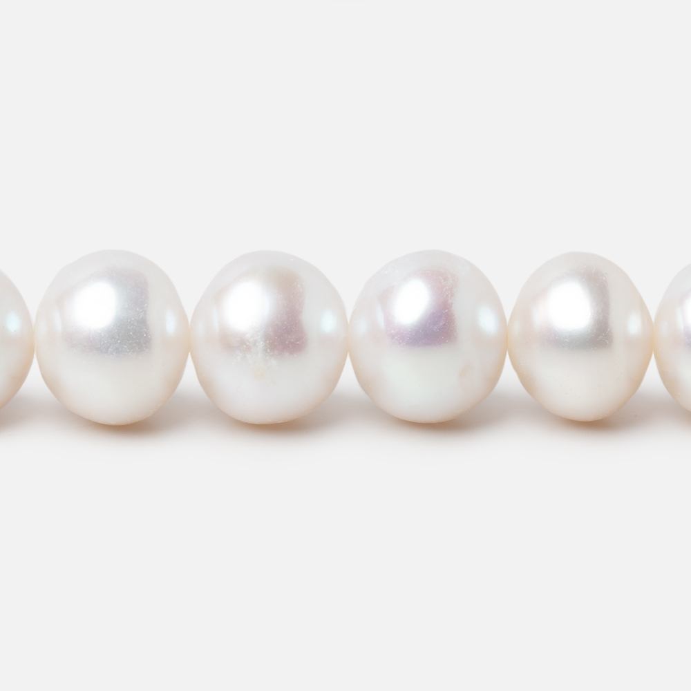 7.5-9mm Off White Chinese Akoya Saltwater Pearls 15.5 inch 48 pieces A