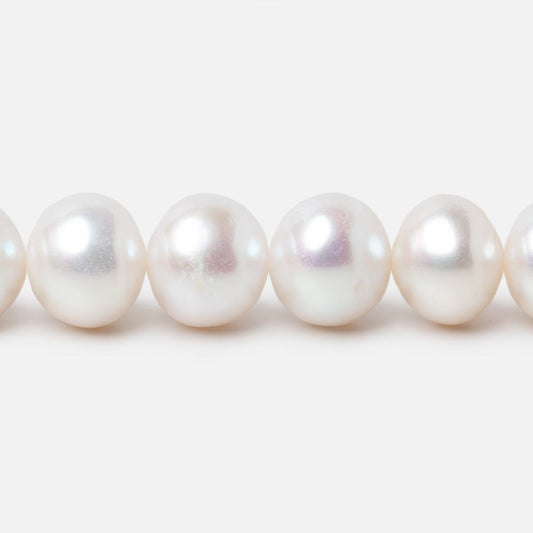 7.5-9mm Off White Chinese Akoya Saltwater Pearls 15.5 inch 48 pieces A
