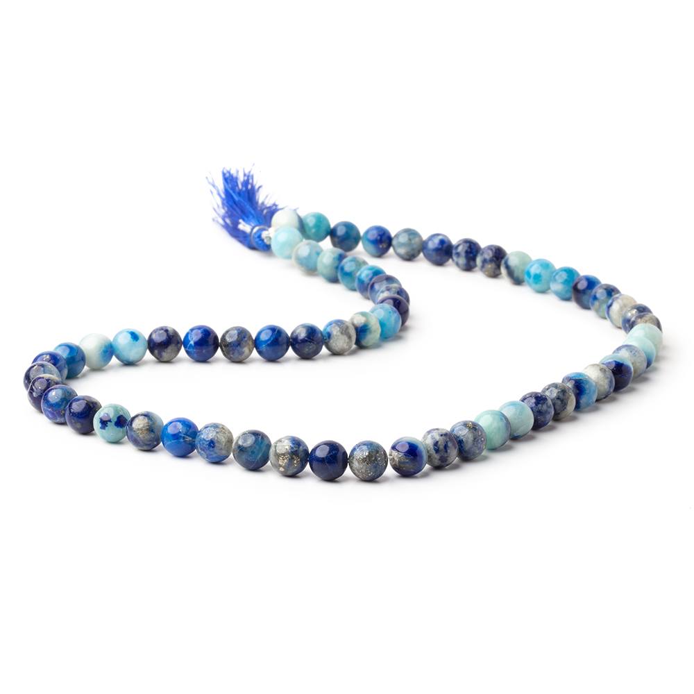 7.5mm Afghanite Plain Round Beads 18 inch 60 pieces AA