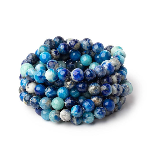 7.5mm Afghanite Plain Round Beads 18 inch 60 pieces AA