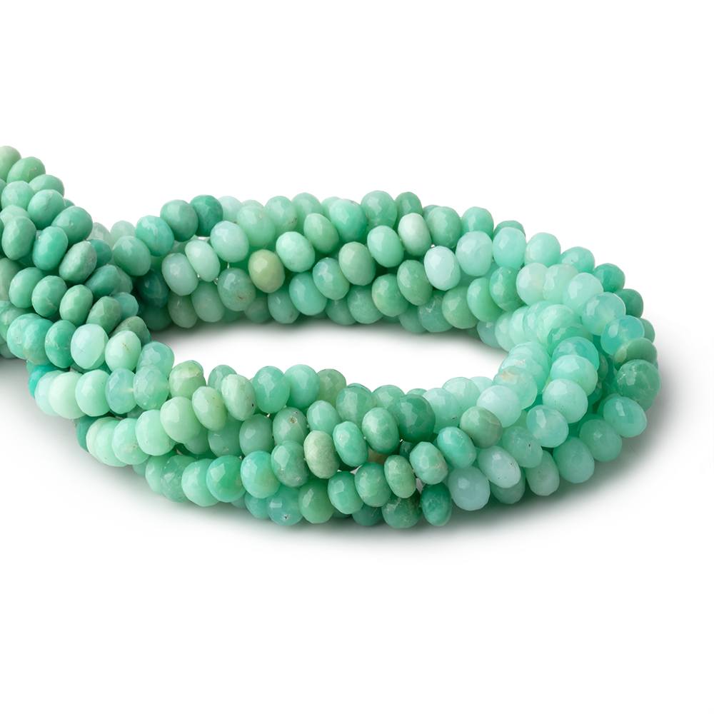 7.5mm Chrysoprase Faceted Rondelle Beads 15 inch 64 pieces
