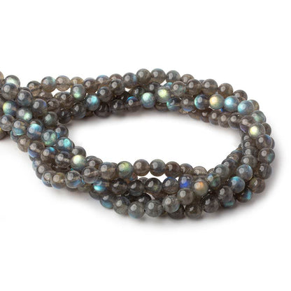 7.5mm Labradorite plain round beads 16 inch 37 pieces AAA
