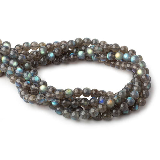 7.5mm Labradorite plain round beads 16 inch 37 pieces AAA