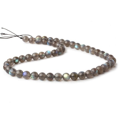 7.5mm Labradorite plain round beads 16 inch 37 pieces AAA