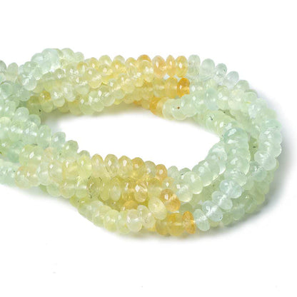 7.5mm Multi Color Prehnite faceted rondelle beads 13 inch 78 pieces