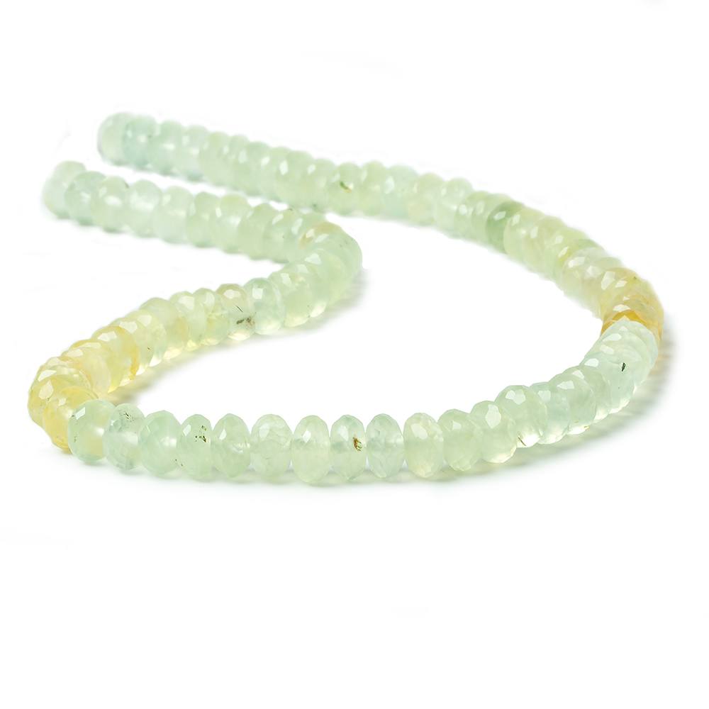 7.5mm Multi Color Prehnite faceted rondelle beads 13 inch 78 pieces