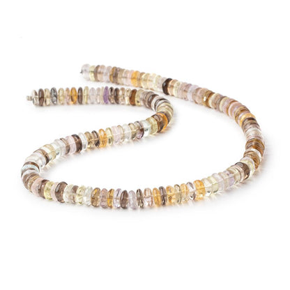 7.5mm Multi Gemstone Plain Rondelle Beads 16 inch 145 pieces