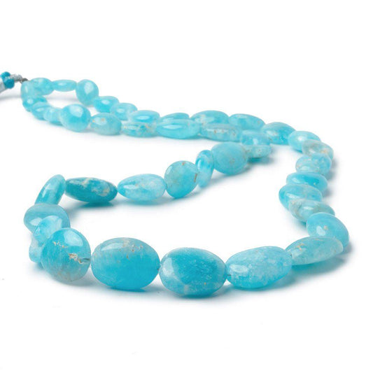 7.5x6-12x10mm Hemimorphite Plain Nugget Beads 14 inch 39 pieces