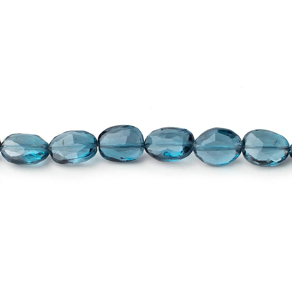 7.5x6-8x6mm London Blue Topaz faceted oval beads 8 inch 26 pieces