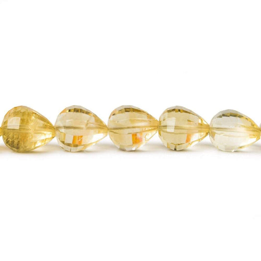 7.5x7-9x7mm Citrine Straight Drilled Tear Drop 16 inch 46 pieces