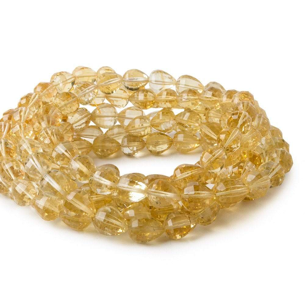 7.5x7-9x7mm Citrine Straight Drilled Tear Drop 16 inch 46 pieces