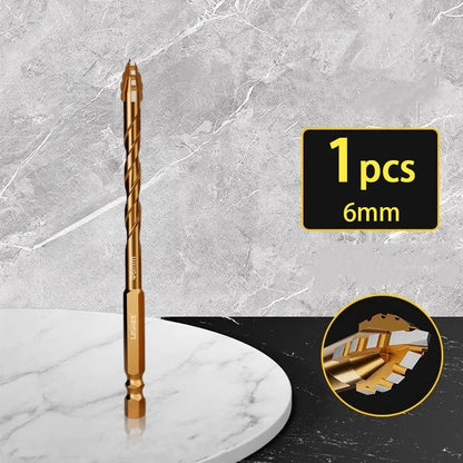 Alloy Drill Bit Eccentric Multifunctional Tile Glass Cement Metal Ceramic Wood Plastic Hole Saw Triangle Size 6Mm 8Mm 10Mm 12Mm