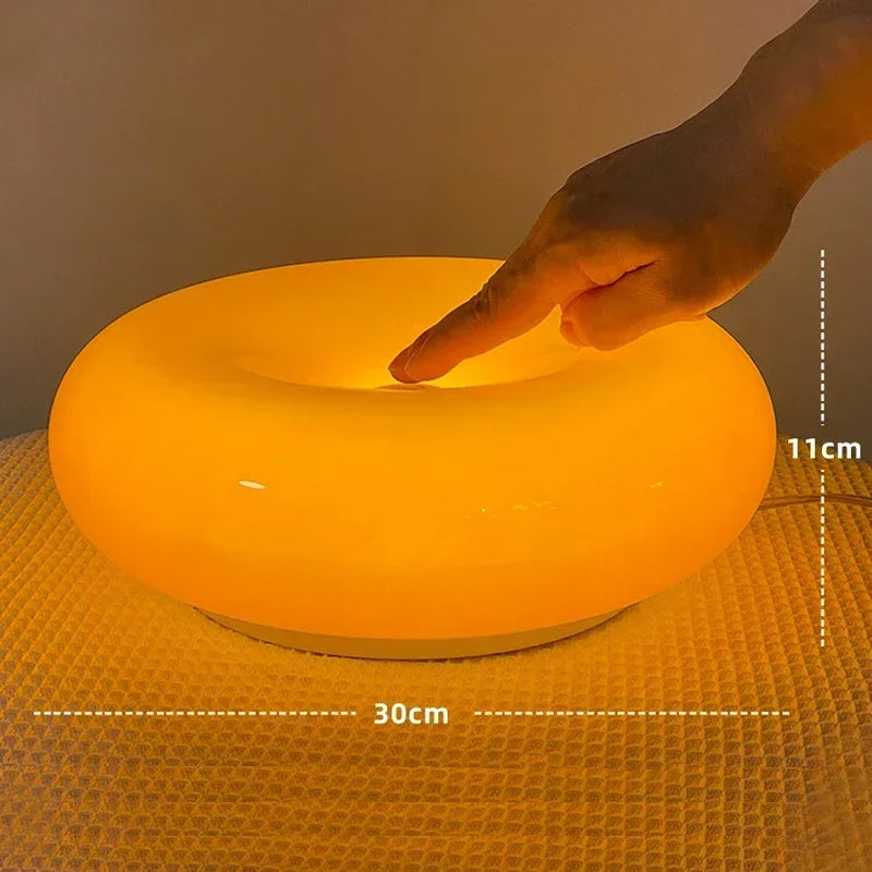 Nordic Modern Donut Wall Lamp Bauhaus Retro Living Room TV Wall Lamp Bedroom Bedside Lamp Atmosphere Wall Light Atmosphere Decor