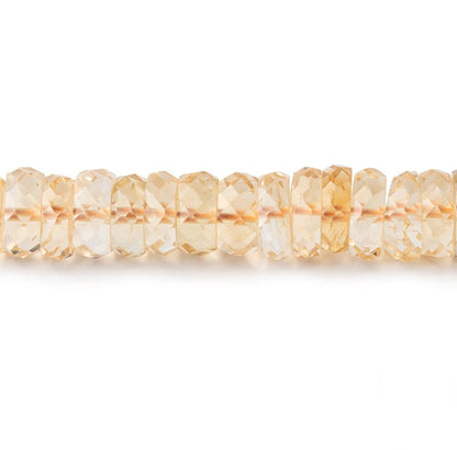 7mm Citrine Faceted Heshi Beads 16 inch 145 pieces