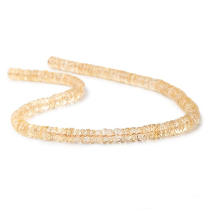 7mm Citrine Faceted Heshi Beads 16 inch 145 pieces