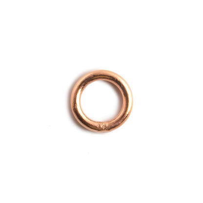 7mm Copper Plain Closed Jumpring 50 pieces
