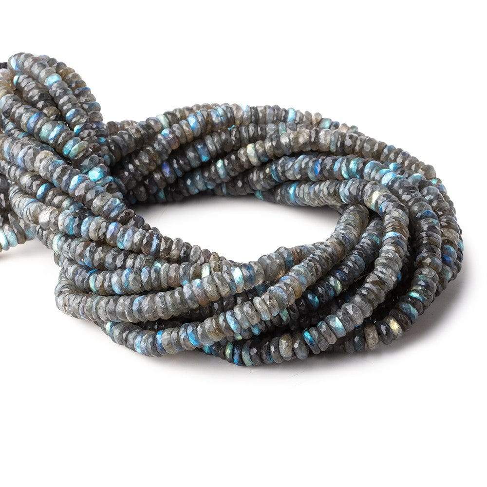 7mm Labradorite Faceted Heishi Beads 15 inch 140 pieces