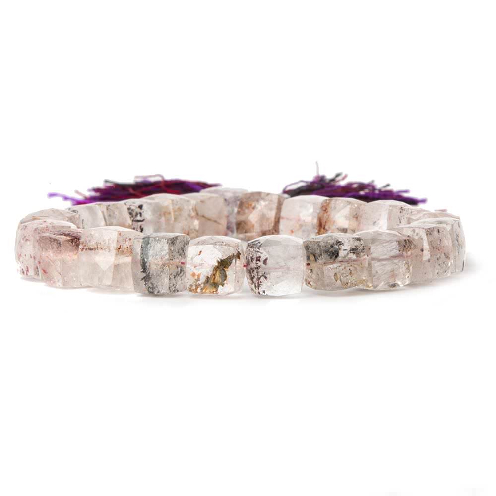 7mm Lepidocrocite Faceted Cube Beads 30 beads 8 inches