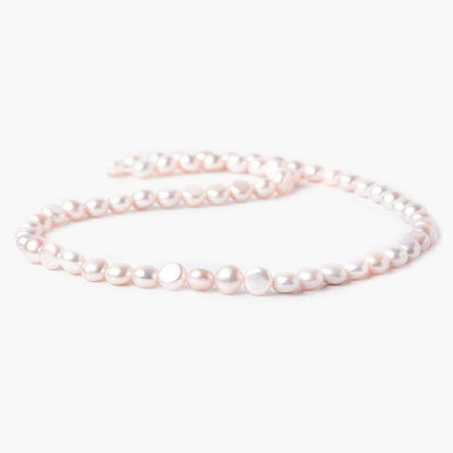 7mm Mauve Button Pearl, 15 inch