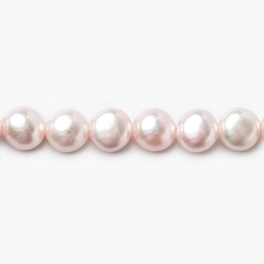 7mm Mauve Button Pearl, 15 inch