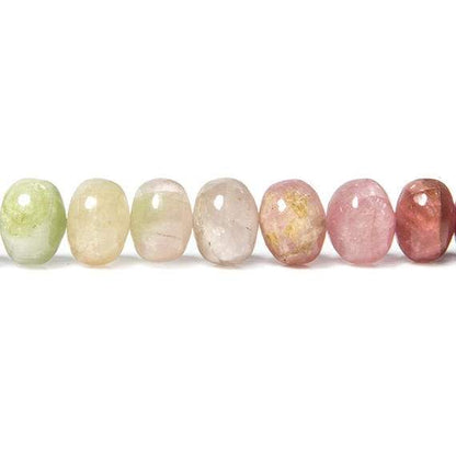 7mm Multi Color Afghani Tourmaline Beads Plain Rondelle 92 pcs