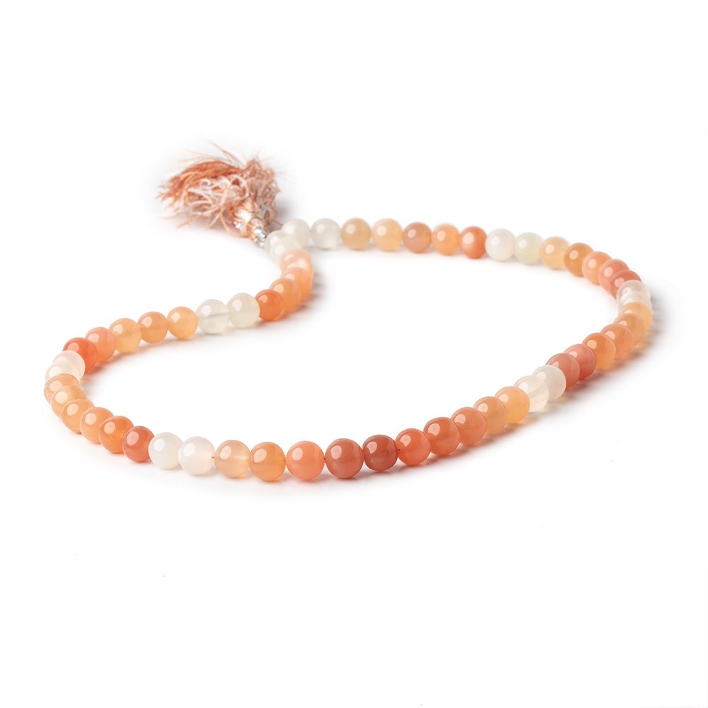 7mm Multi Color Moonstone Plain Round Beads 16 inch 57 beads