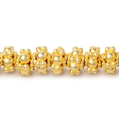 7mm Multi Daisy Spacer Beads 8 inch 44 pieces