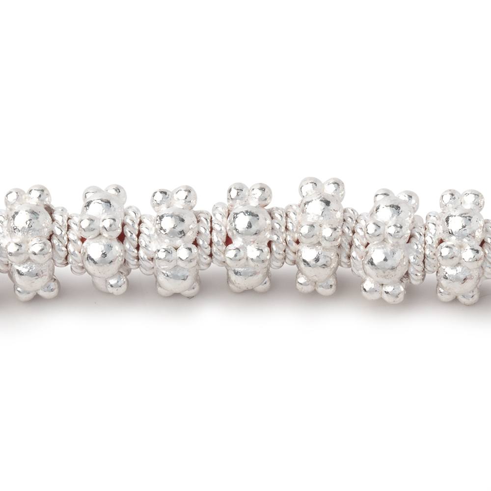 7mm Multi Daisy Spacer Beads 8 inch 44 pieces