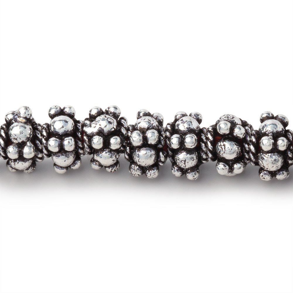 7mm Multi Daisy Spacer Beads 8 inch 44 pieces