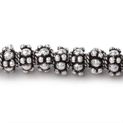 7mm Multi Daisy Spacer Beads 8 inch 44 pieces