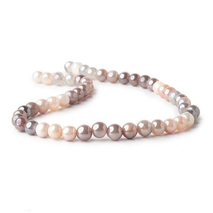 7mm Mystic Multi Color Moonstone Plain Round Beads 13 inch 46 pieces
