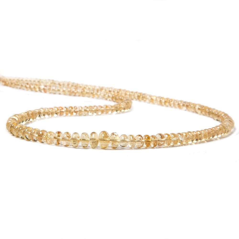 7mm Precious Topaz Plain Rondelle Beads 17 inch 174 beads