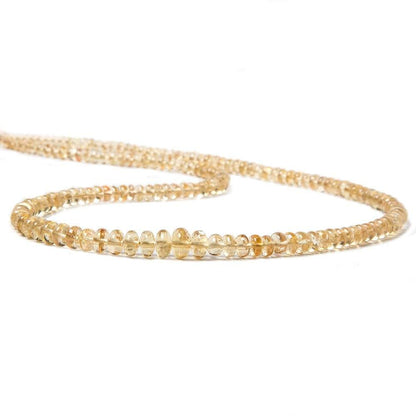 7mm Precious Topaz Plain Rondelle Beads 17 inch 174 beads