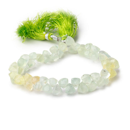 7mm Prehnite Top Drilled Trillion 8 inch 56 pieces