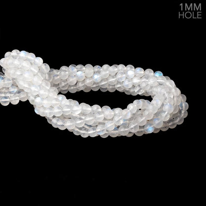 7mm Rainbow Moonstone Plain Round Beads 15 inch 54 pieces 1mm Hole