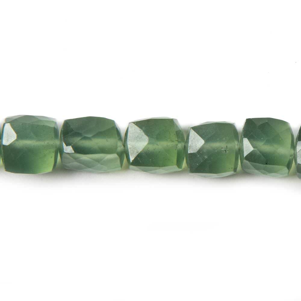 8mm Serpentine Beads Faceted Cube 8 inch 25 pieces
