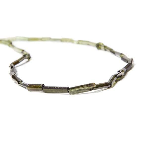 7x3mm Green Shaded Tourmaline Natural Crystal