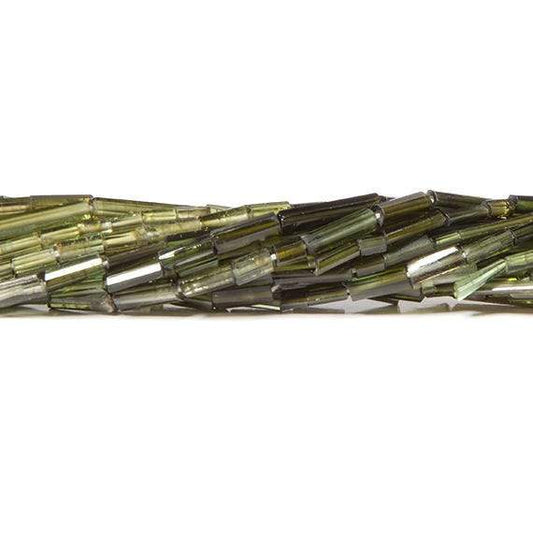 7x3mm Green Shaded Tourmaline Natural Crystal