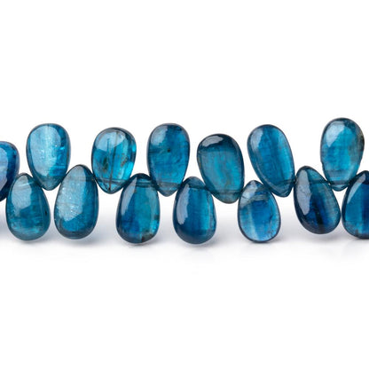 7x4-8x5mm Blue Kyanite Plain Pear Beads 7.5 inch 56 pieces